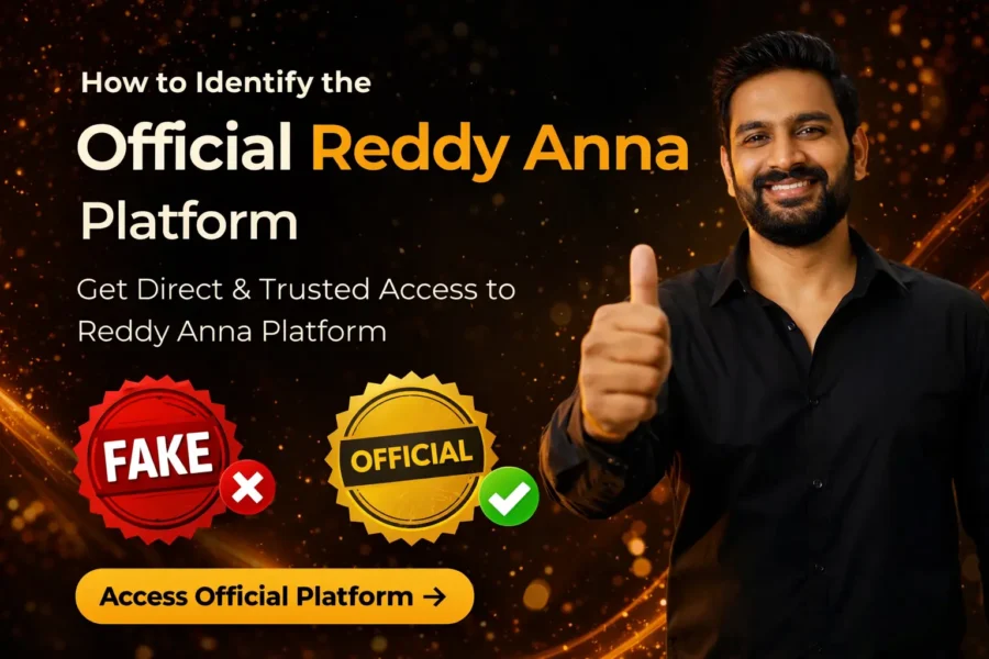 Identify Reddy Anna Official platform
